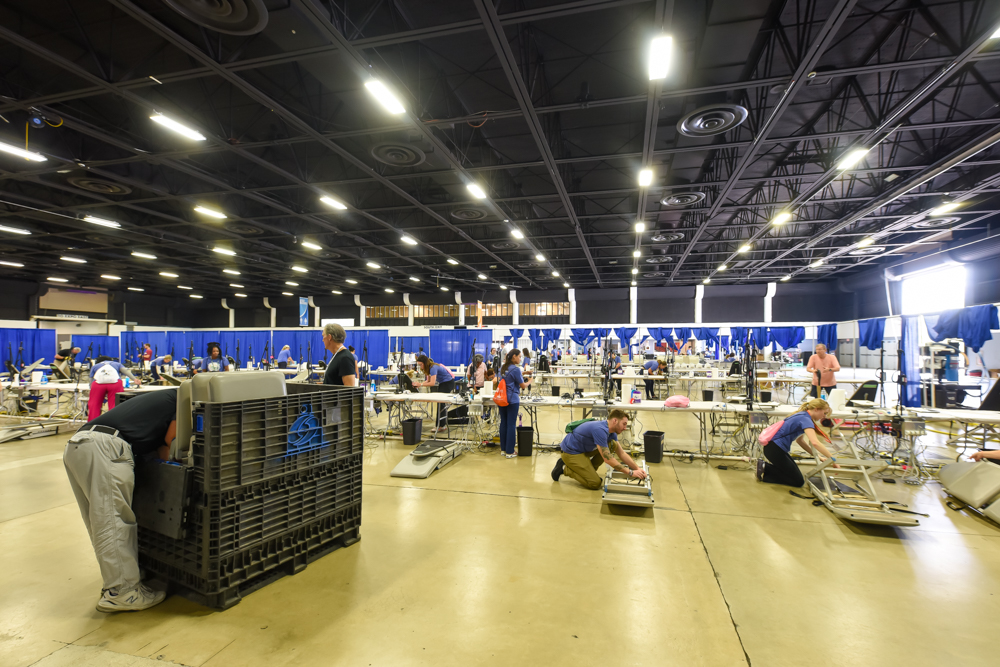 Dental equipment setup at FLA MOM